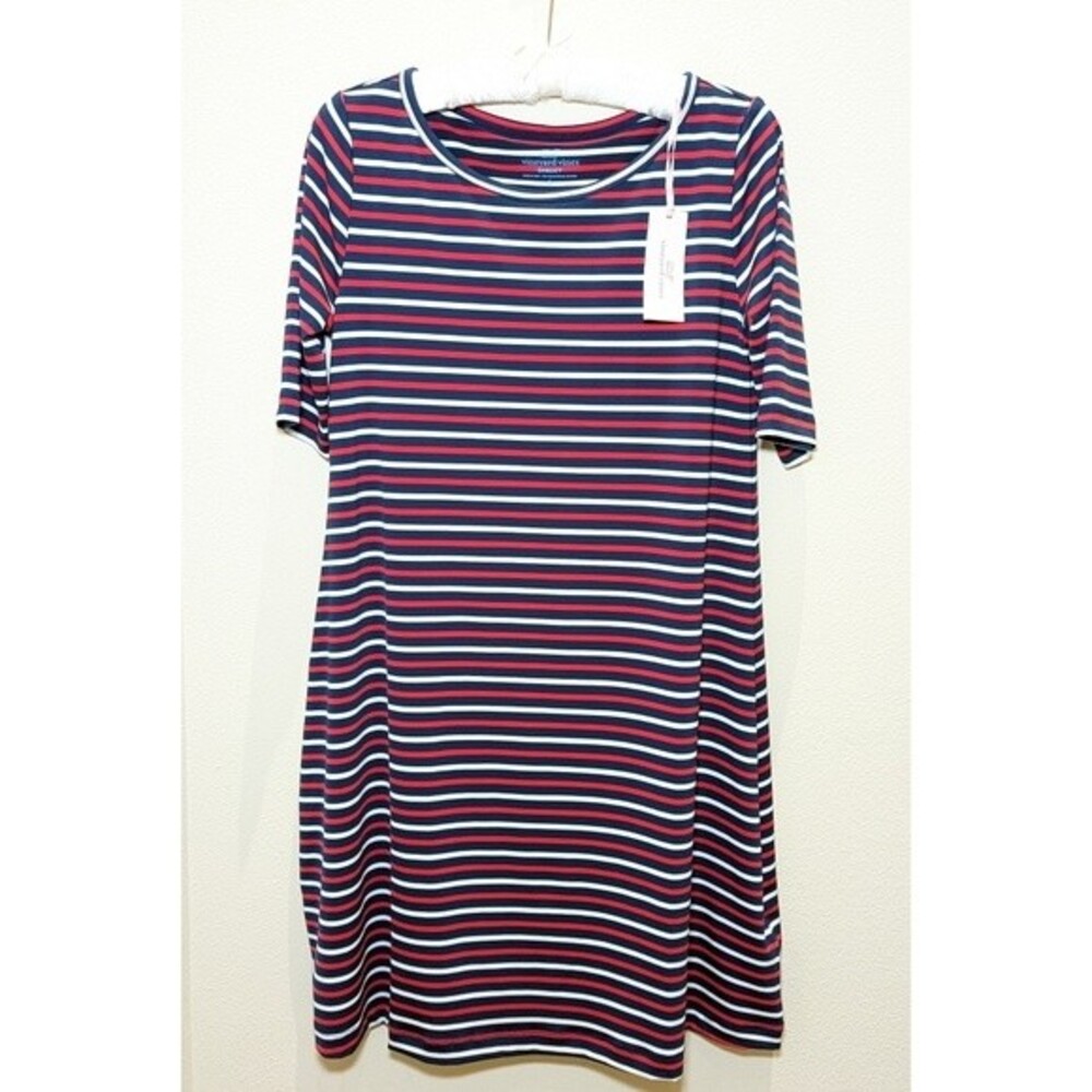 Vineyard Wines  Striped Sankaty Sun Protection Swing Dress